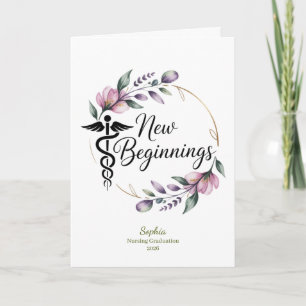 Personalised Doctor Graduation New Beginnings Card