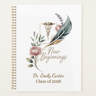 Personalised Doctor Graduation New Beginnings Planner