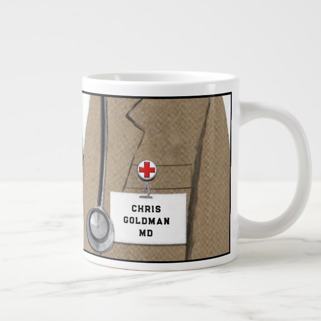 Personalised Doctor Large Coffee Mug (Right)