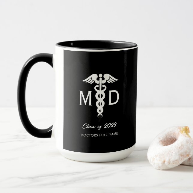 Personalised Doctor Medical Student Graduation Mug (With Donut)