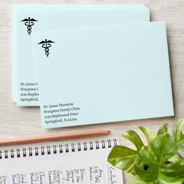 Personalised  Doctor Medical Student Physician Envelope (Stacked)