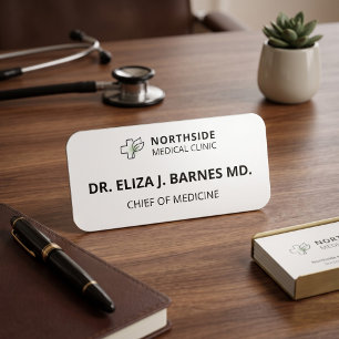 Personalised Doctor Name & Credentials Magnetic Tag