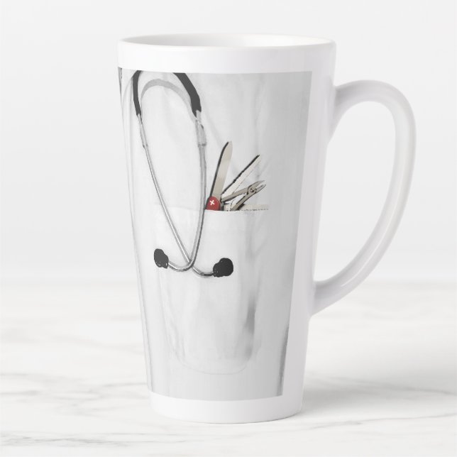 Personalised Doctor Novelty Gift Latte Mug (Right)