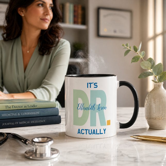 Personalised Doctor PhD Graduation Mug  (Personalized Dr. Coffee Mug - Custom Physician Appreciation Gift, Medical School or PhD Graduation M)