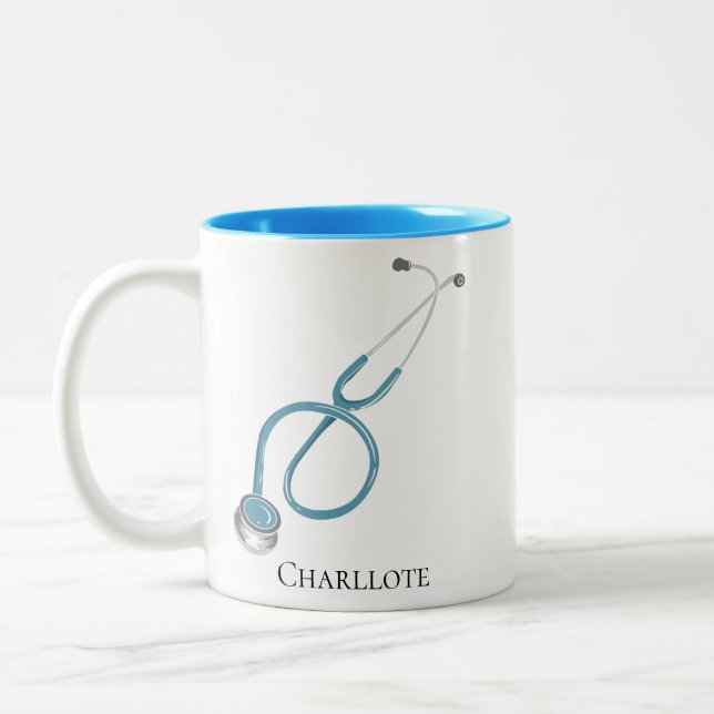 Personalised Doctor Stethoscope Name Mug (Left)