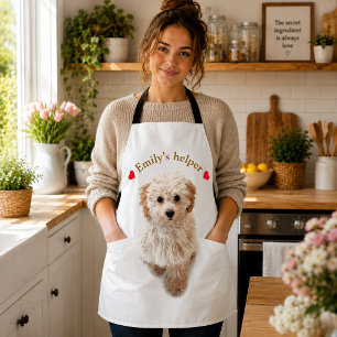 Personalised Dog Apron – Custom Photo & Text