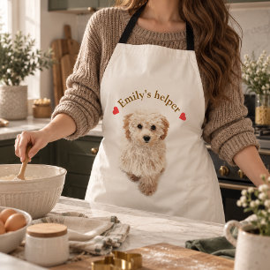 Personalised Dog Apron – Custom Photo & Text