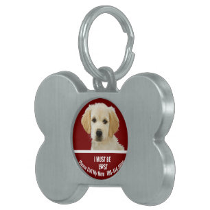 Personalised Dog Bone Tag   Custom Pet ID Tag