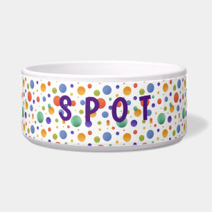 Personalised Dog Bowl in Cute Trending Colours