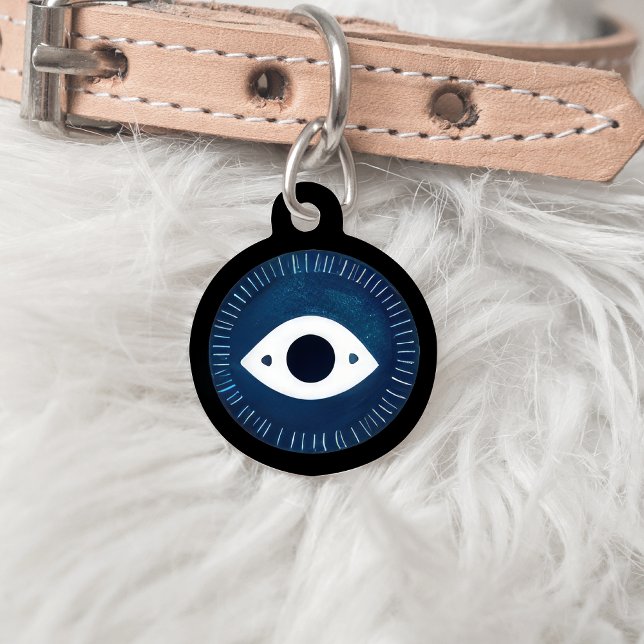  Personalised Dog Cat Collar Charm, Evil Eye Pet Tag (Creator Uploaded)