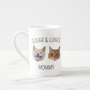 Personalised Dog Cat Face Mug, Mug gift for Mum