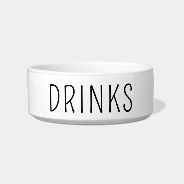 Personalised Dog Cat Pet Bowl Dinner Drinks Foods (Front)