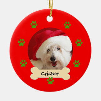 Personalised Dog Christmas Ornament - 1 side