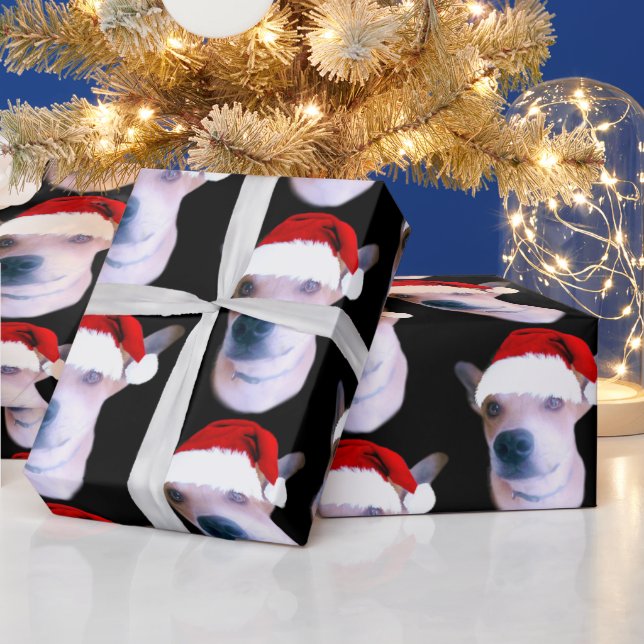 Personalised Dog Christmas Wrapping Paper (Holidays)
