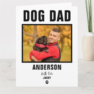 Personalised Dog Dad Custom Photo Card