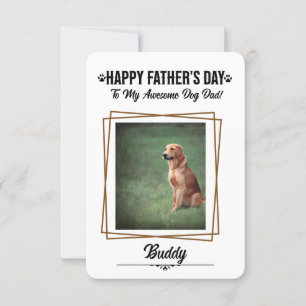 Personalised Dog Dad Father's Day Card