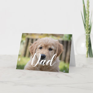 Personalised Dog Dad Funny Photo Happy Fathers Day Card