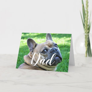 Personalised Dog Dad Funny Photo Happy Fathers Day Card