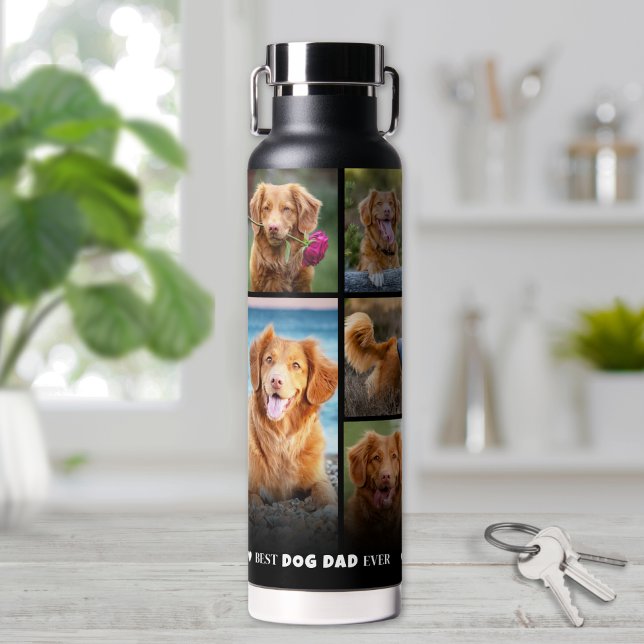 Personalised Dog Dad Photo Water Bottle (Personalized Dog Dad Photo Water Bottle)