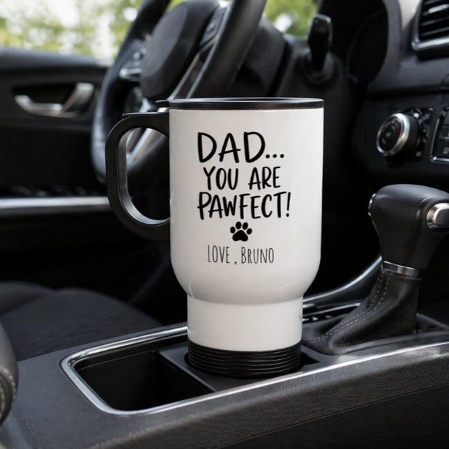 Personalised Dog Dad Travel Mug | Modern Cool Gift (Creator Uploaded)