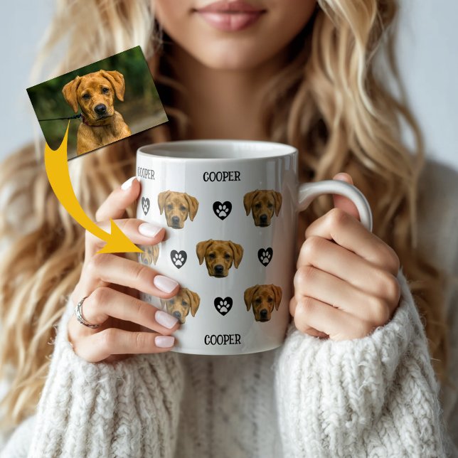 Personalised Dog Face Photo Coffee Mug (Creator Uploaded)