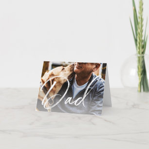 Personalised Dog Father's Day Photo Card