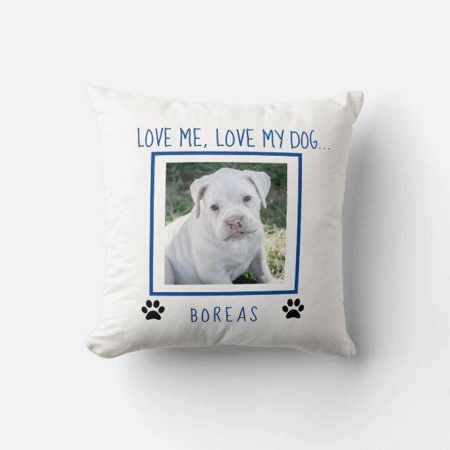 Personalised Dog Gifts for New Puppy Owners Cushion (Front)
