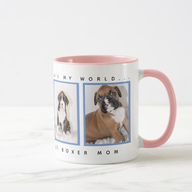 Personalised Dog Gifts - Greatest Boxer Mum Mug (Right)