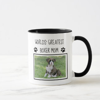 Personalised Dog Gifts - Worlds Greatest Boxer Mum Mug