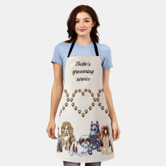 Personalised Dog Grooming Apron