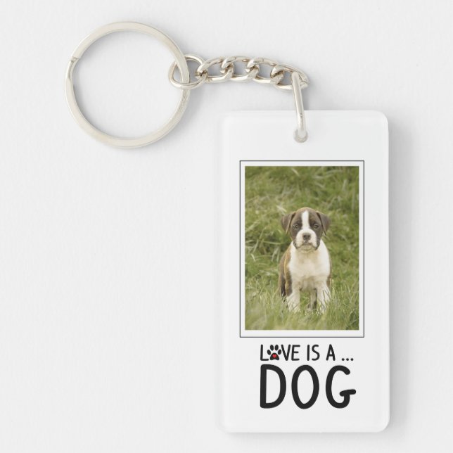 Personalised Dog Items for Dog Businesses Key Ring (Front)