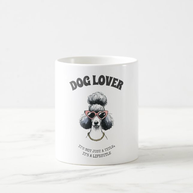 Personalised Dog Lover Mug – Editable Funny Poodle (Center)