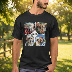 Personalised Dog Lover Pet Photo Collage T-Shirt