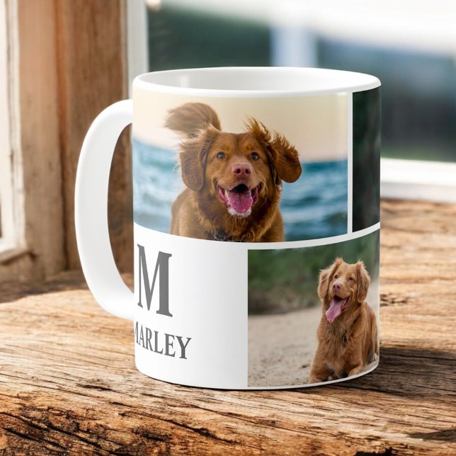 Personalised Dog Lover Photo Collage Pet Coffee Mug (Creator Uploaded)