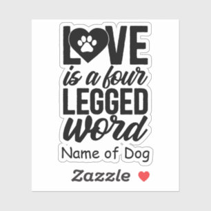 Personalised Dog Lover Sticker   Pet Lover Sticker