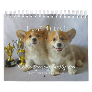Personalised Dog Lovers 2024 Photo Calendar