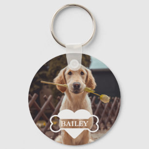Personalised Dog Lovers Pet Photo Keepsake Key Ring