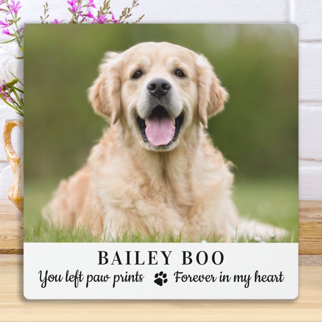 Personalised Dog Memorial Gift Custom Pet Photo Plaque (Creator Uploaded)