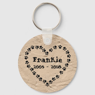 Personalised Dog Memorial Key Ring