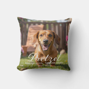 Personalised Dog Memorial Pet Loss Cushion