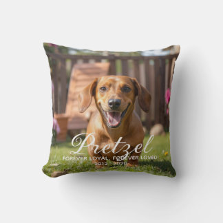 Personalised Dog Memorial Pet Loss Cushion