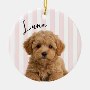 Personalised Dog Memorial Photo Ceramic Tree Decoration