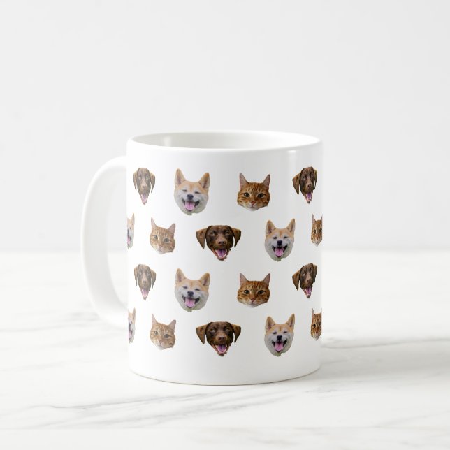 Personalised Dog Mug, Dog Cat Mum Gift  Coffee Mug (Front Left)