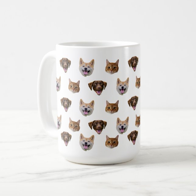 Personalised Dog Mug, Dog Cat Mum Gift  Coffee Mug (Front Left)