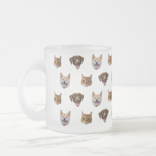 Personalised Dog Mug, Dog Cat Mum Gift  Frosted Glass Coffee Mug