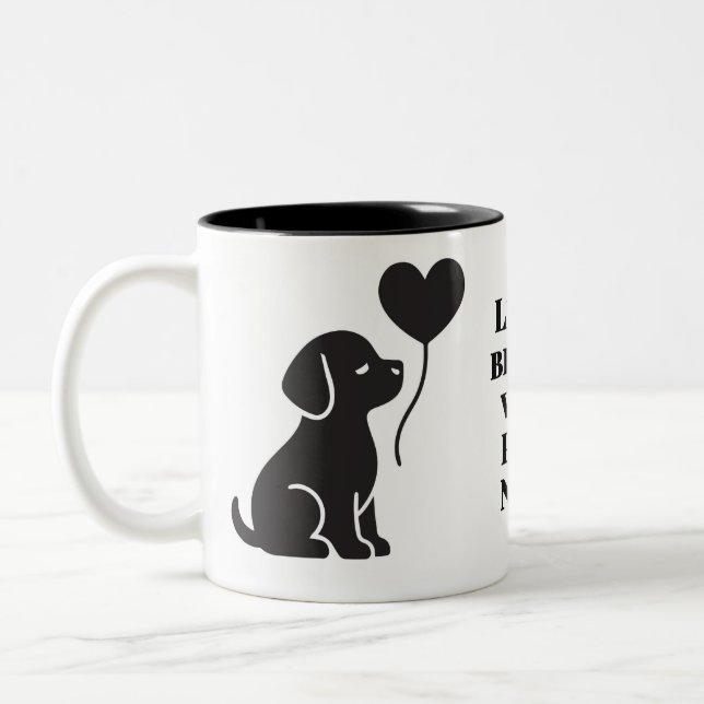 Personalised Dog Mug | Minimalist Pet Gift (Left)