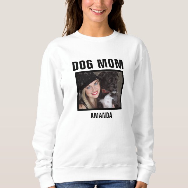 Personalised Dog Mum Custom Photo Sweatshirt (Front)