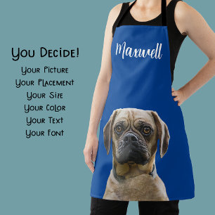 Personalised Dog Mum Dad Gift with Photo Apron