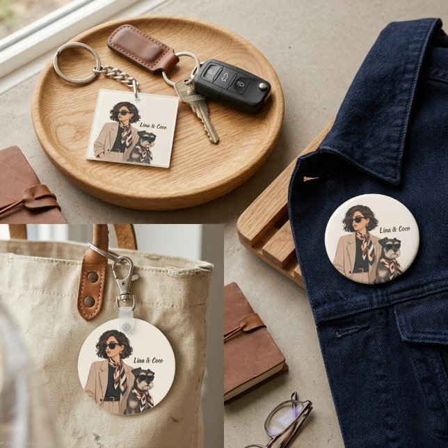 "Personalised Dog Mum Gift" "Custom Pet Owner  Tag (Creator Uploaded)