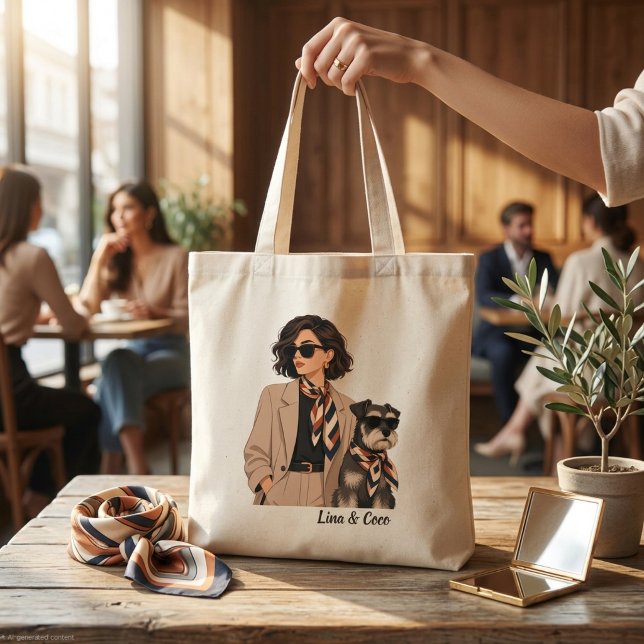 "Personalised Dog Mum Gift" "Custom Pet Owner  Tote Bag (Creator Uploaded)